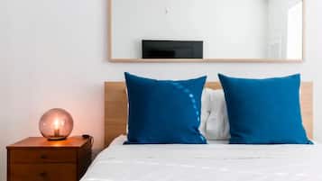 Casa geminada com design assinado, 2 quartos, vista para a cidade | 2 quartos, roupas de cama de algodão egípcio, roupas de cama premium