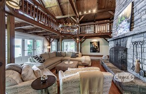 TV, fireplace, stereo, offices