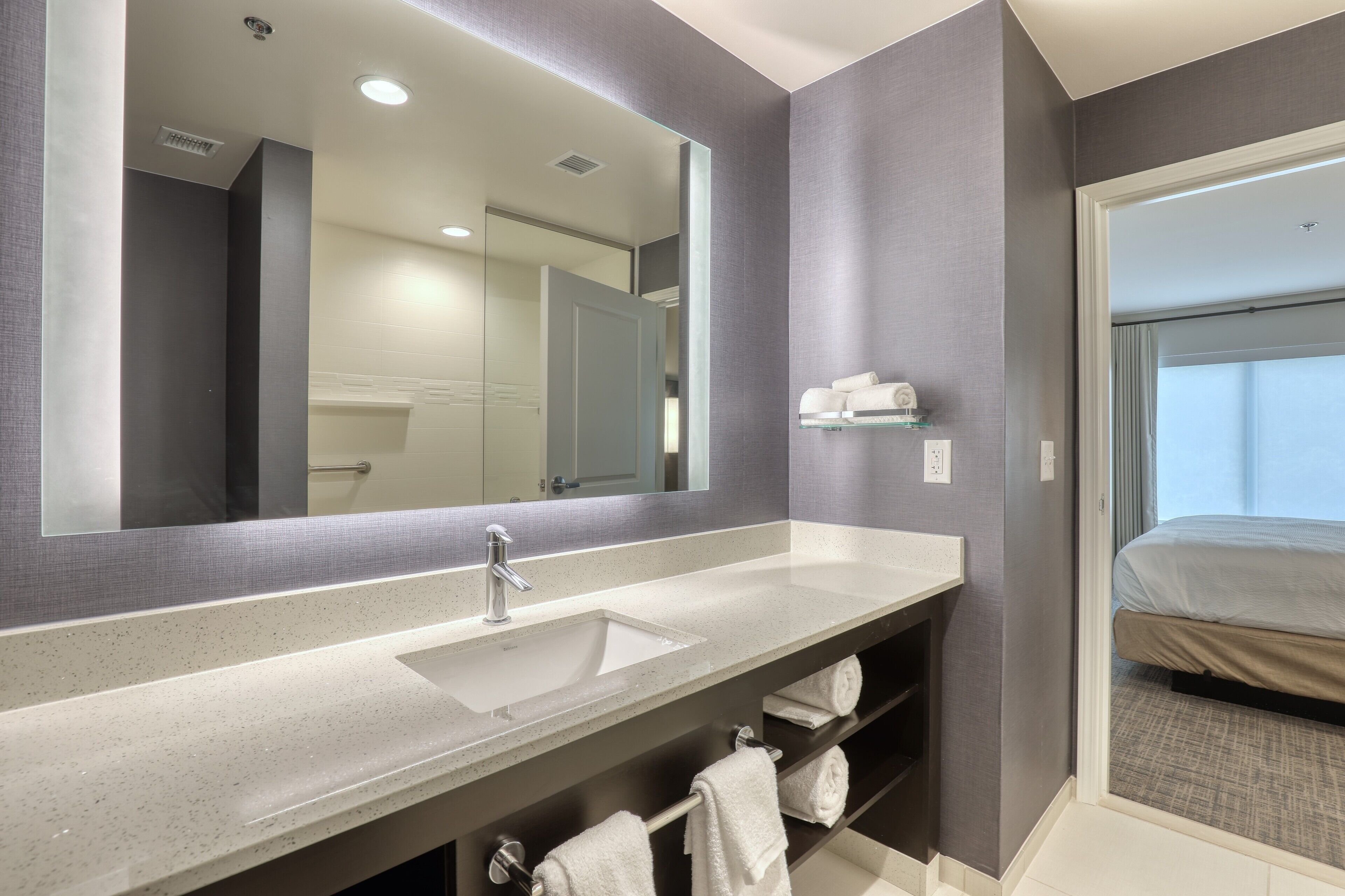 free toiletries, hair dryer, towels