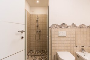 Ducha, secador de pelo, toallas