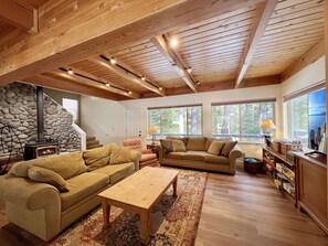 Fernseher, Kamin, Videospiele, DVD-Player