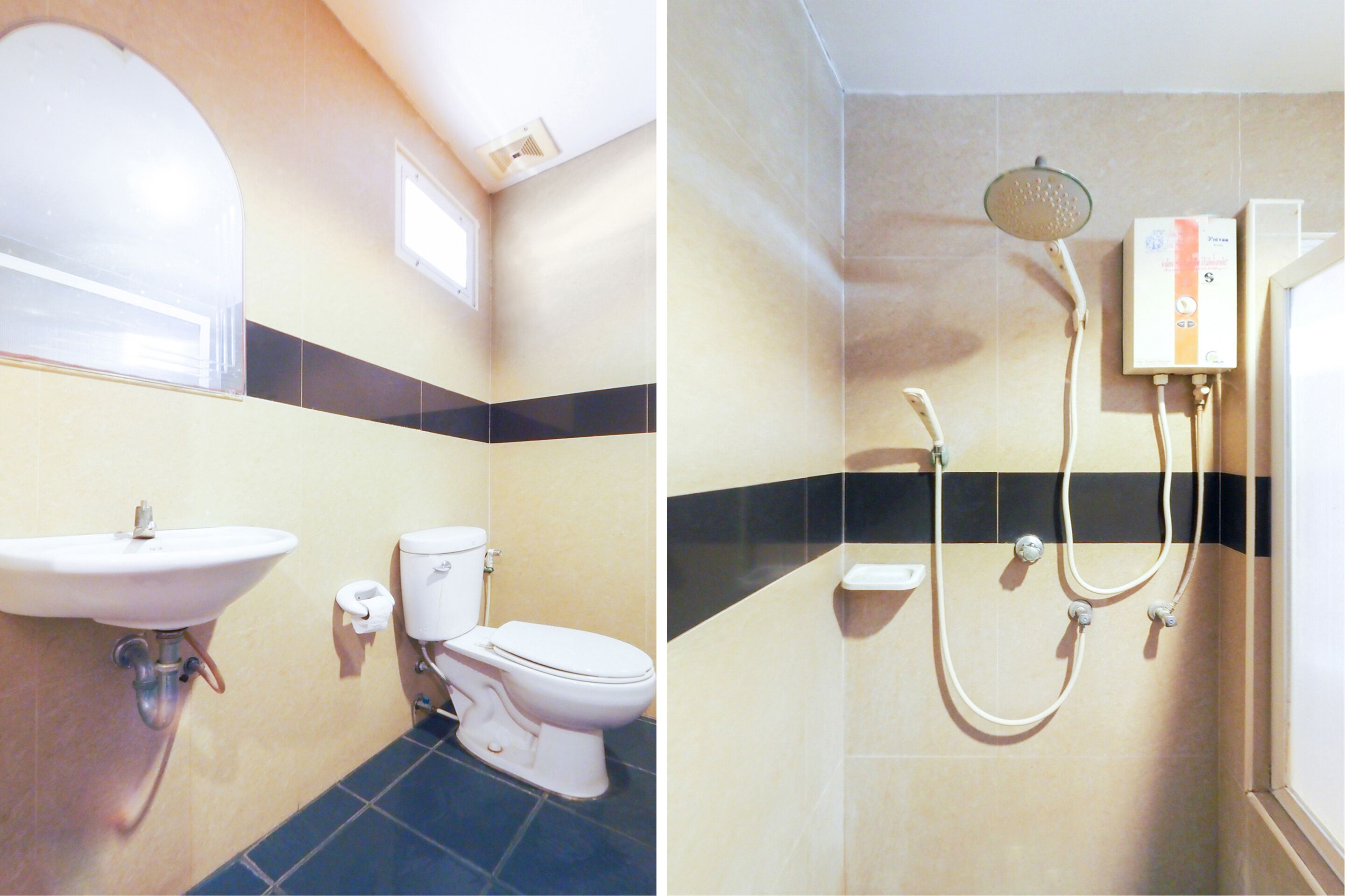 Standard Double Room | Bathroom | Shower, towels, soap, toilet paper