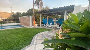 Blick auf den Garten