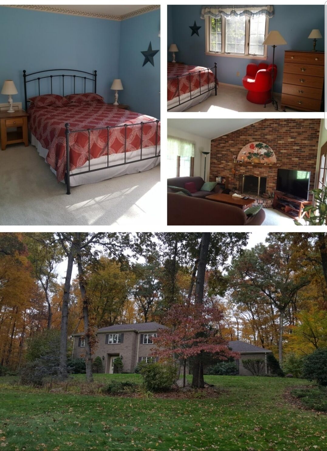 Charming Mountain view country home with porch and deck