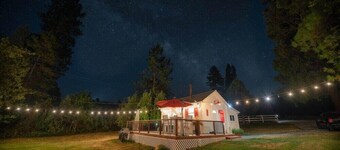 Kabine-Eigenes Badezimmer-Romantik-Blick auf den Wald