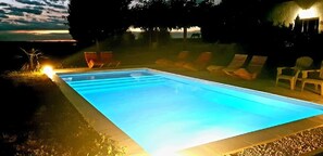 Outdoor pool - Gîte le Figuier domaine cap de coste (ST FRAJOU)