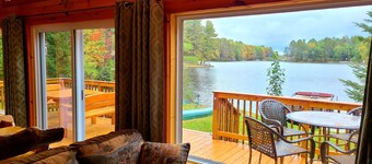 Cabine Bayview sur Northwoods pittoresque chaîne de 7 milles de lacs 