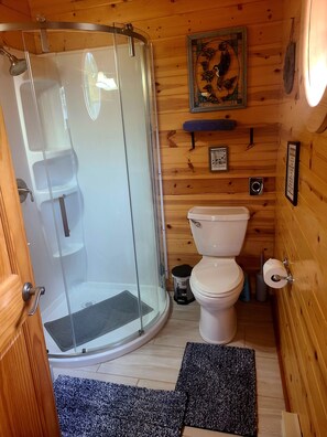 Shower, toilet paper