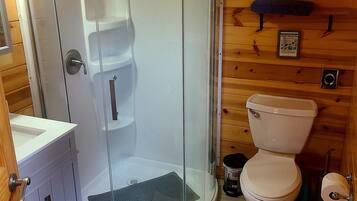 Shower, toilet paper