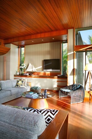 Télévisions à écran plasma, lecteur de DVD, station d'accueil iPod