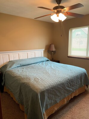 3 bedrooms, iron/ironing board, travel cot, bed sheets