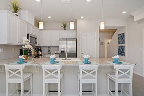 Townhome, 4 Bedrooms | Living area | 60-inch Smart TV with cable channels, TV, Netflix - Four Bedroom Sleeps 10 w/GameRoom 5152A (Kissimmee)