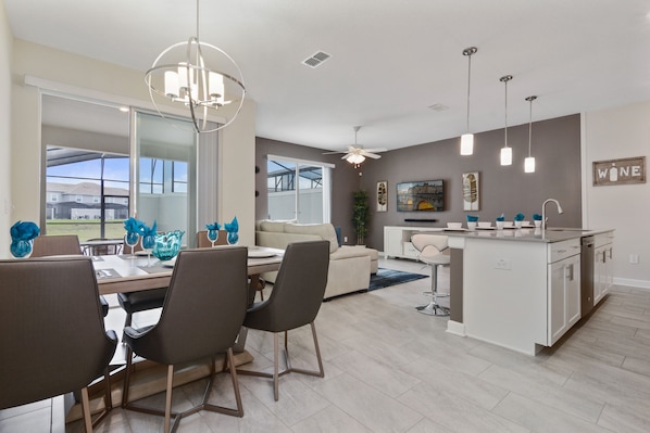 Dining - Four Bedroom Close to Disney w/ Screened Pool @StoreyLake 4910 (Kissimmee)