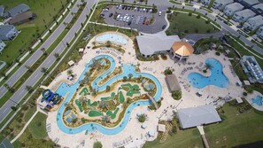 Indoor pool, outdoor pool, pool loungers, lifeguards on site