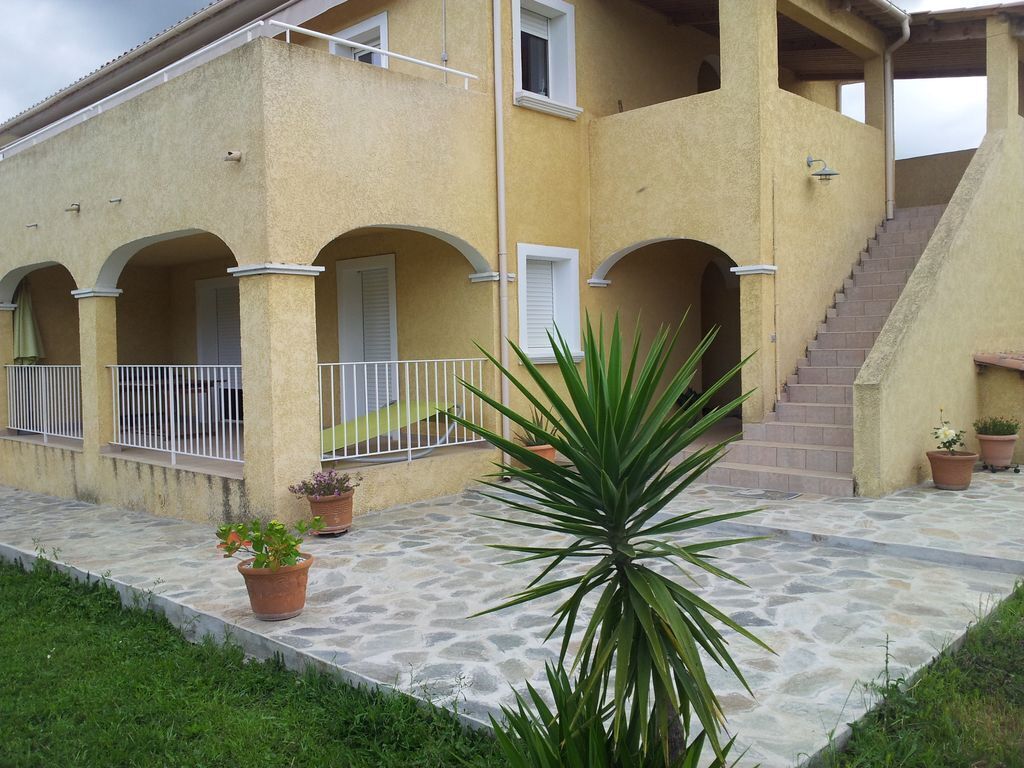 Ground floor of a villa with terrace near the beach