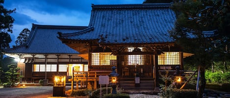 Front of property – evening/night