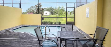 Indoor pool, outdoor pool, pool loungers, lifeguards on site