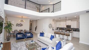 House, 5 Bedrooms | Living area | 60-inch Smart TV with cable channels, TV, Netflix