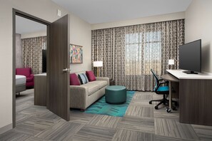 Premium bedding, desk, laptop workspace, blackout curtains - Home2 Suites by Hilton Denver Central Park (Denver)