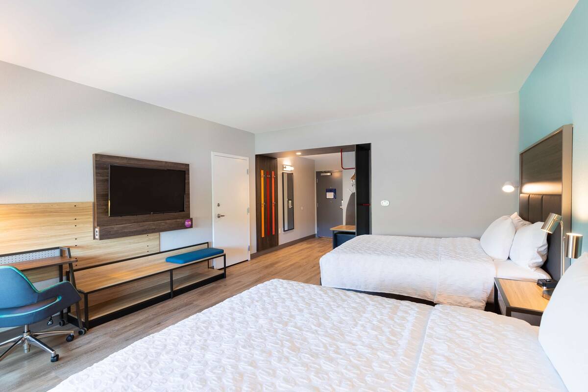 room, 2 queen beds | hypo-allergenic bedding, desk, laptop workspace, blackout curtains