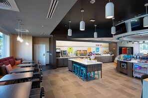 Free daily buffet breakfast