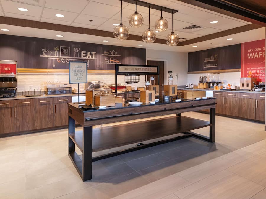 Free daily buffet breakfast