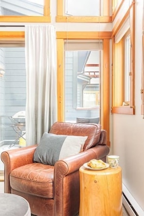 Smart TV, fireplace, Netflix, streaming services