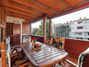 Apartment | Balcony - Boutique Apartment in Porec near Sea (Porec)
