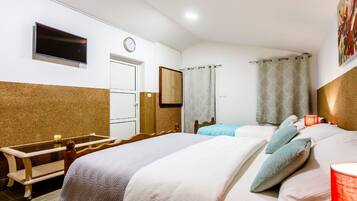 4 bedrooms, individually furnished, iron/ironing board, bed sheets