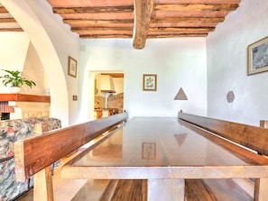 Dining - Tranquil Apartment in Boccheggiano With Private Garden and Shared Swimming Pool (Montieri)