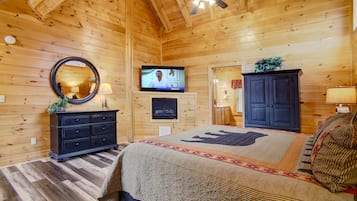Cabin, Multiple Beds, Hot Tub | 4 bedrooms, individually decorated, individually furnished, desk