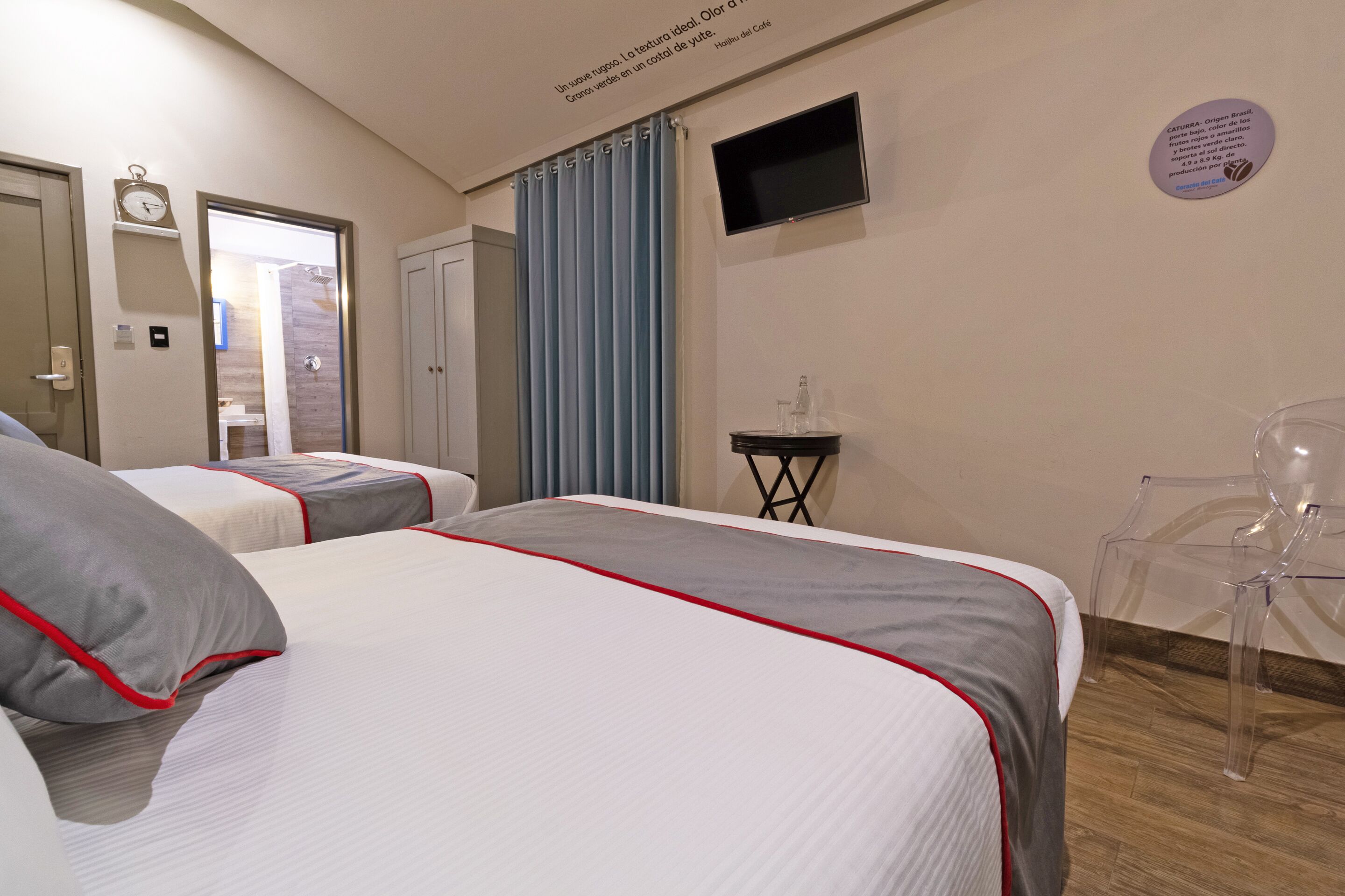 standard room (two beds) | premium bedding, desk, soundproofing, iron/ironing board