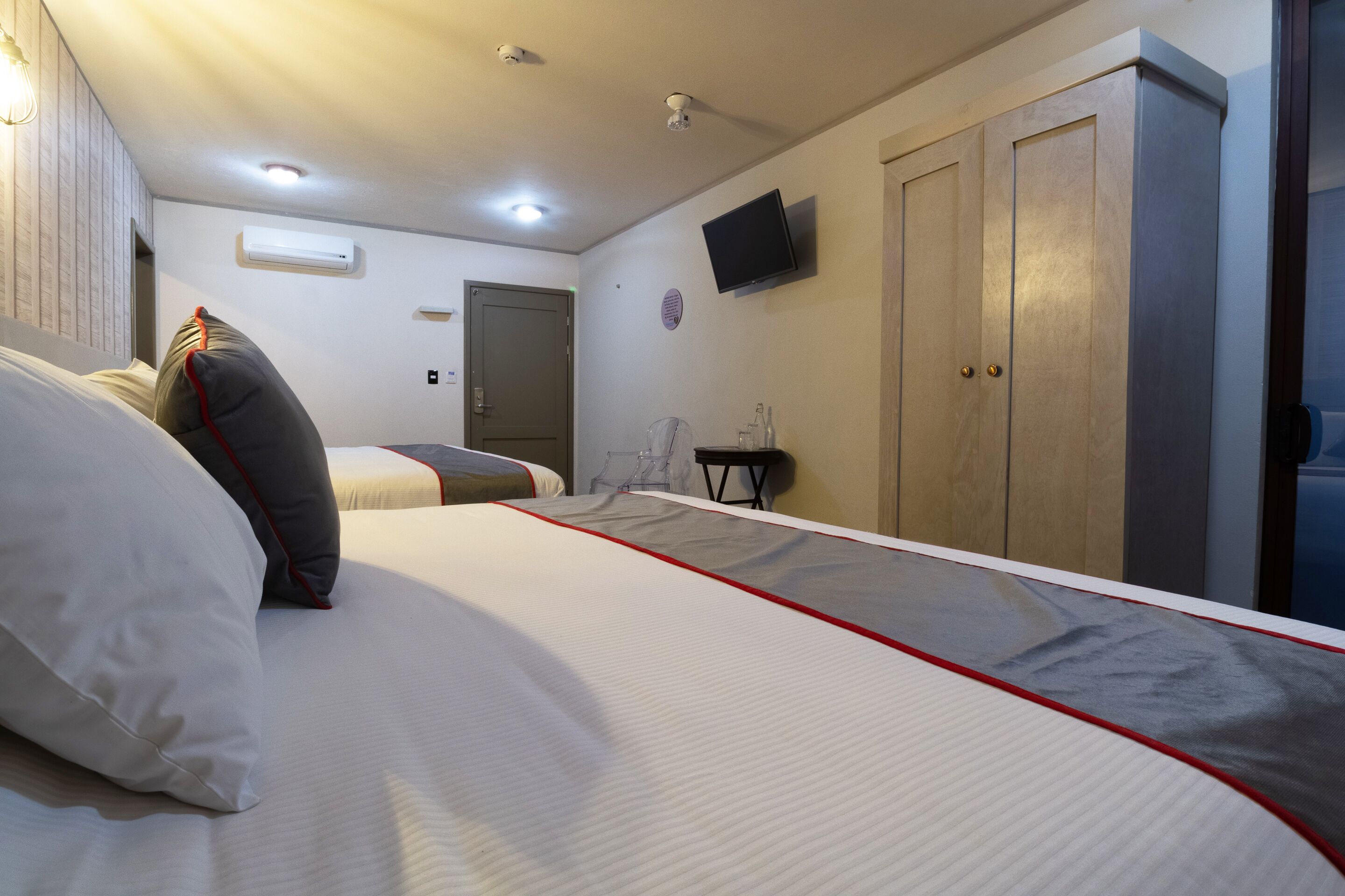 standard room (two beds) | premium bedding, desk, soundproofing, iron/ironing board