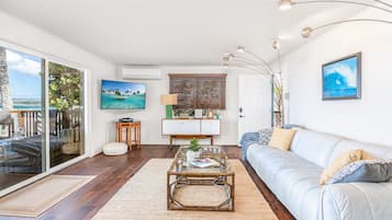 Smart TV, libros y estéreo