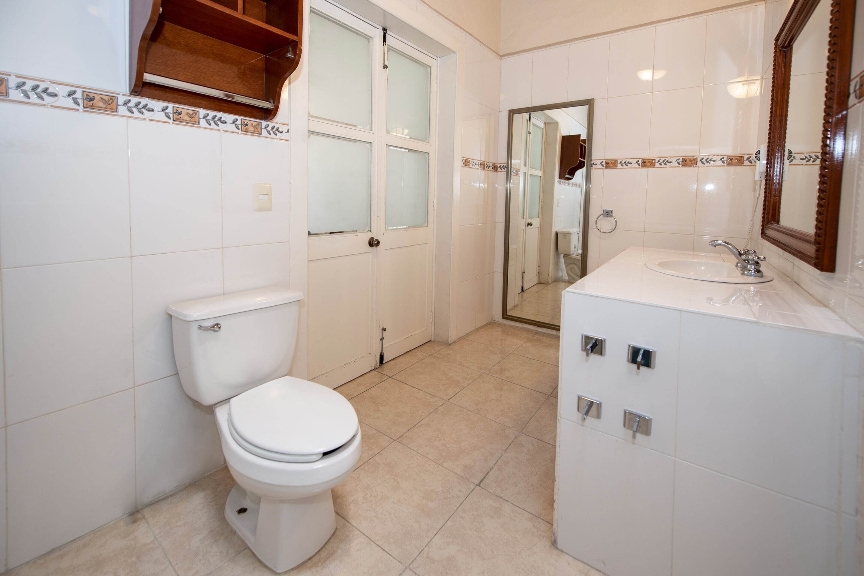 superior room, 2 queen beds | bathroom | rainfall showerhead, free toiletries, hair dryer, towels