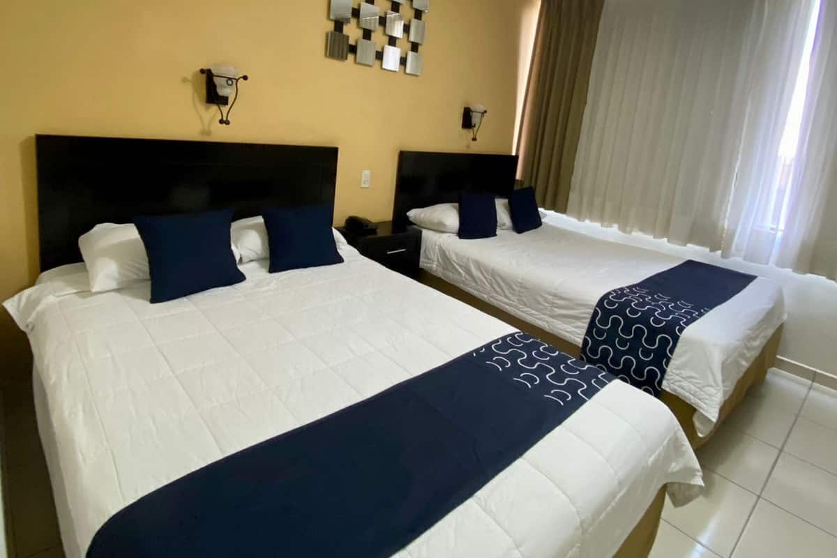 Standard Room, 2 Double Beds | Desk, free WiFi, bed sheets