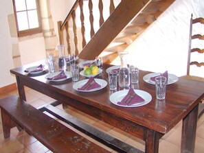 Dining - Gorgeous Mansion With Pool by the Riverside in Juillac (Juillac)
