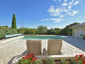 Outdoor pool, a heated pool - Magnificent Villa With Private Pool, Terrace, Outdoor Kitchen and Views of the Gorges (Cesseras)
