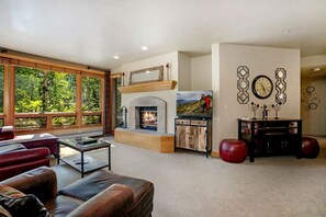 TV, fireplace, stereo