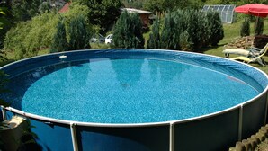 Outdoor pool - Tranquil Villa in Turnov Northern Bohemian With Terrace (Turnov)