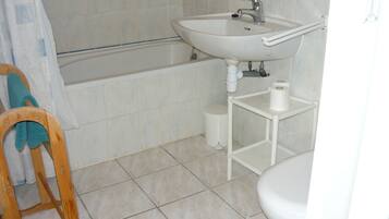 Combined shower/bathtub