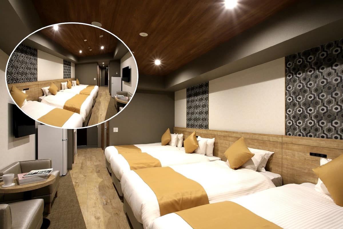 家庭客房, 非吸煙房 (Connecting room) | 高級寢具、羽絨被、記憶床墊、書桌