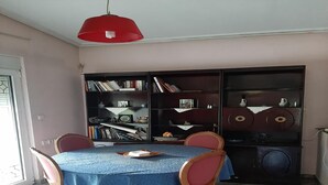 Dining - Modest Farmhouse in Voutas With Fireplace (Istiaia-Aidipsos)