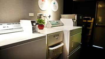 Fridge, microwave, coffee/tea maker