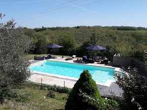 Outdoor pool - Lovely Cottage in Madaillan With Private Swimming Pool (Madaillan)