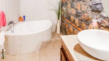 Villa | Bathroom | Bathtub, towels
