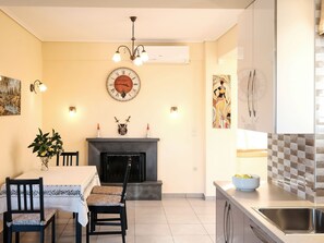 Dining - Restful Holiday Home in Attica With Garden and Fireplace (Megara)