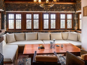 House | Living room | Fireplace, DVD player