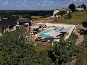 Outdoor pool - Authentic Mansion in Masseret With Heated Pool and Garden (Masseret)