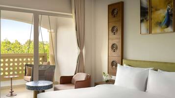 Egyptian cotton sheets, premium bedding, memory foam beds, minibar